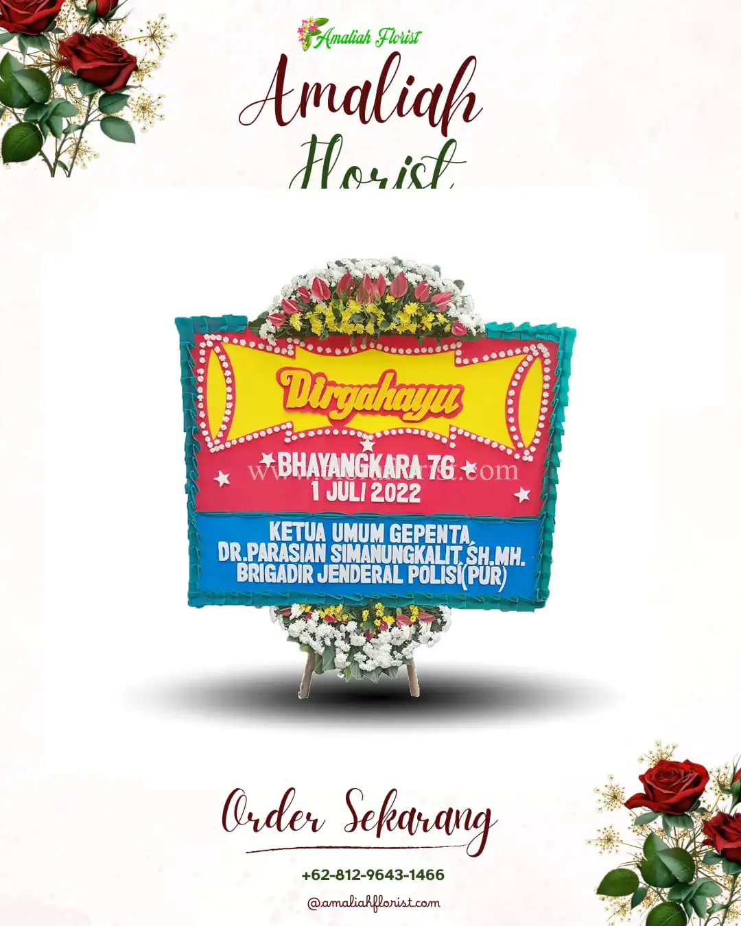 Papan Bunga HUT Ulang Tahun Gempolkerep